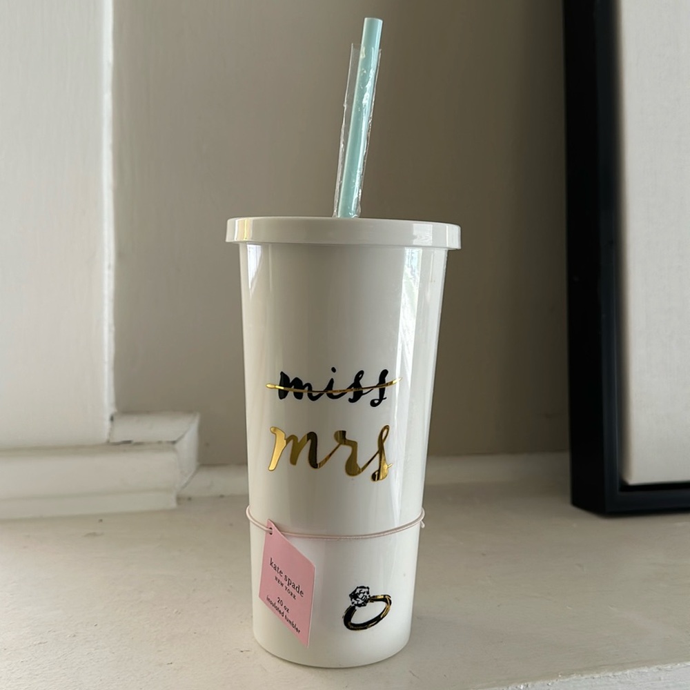 Kate Spade miss to mrs insulated tumbler